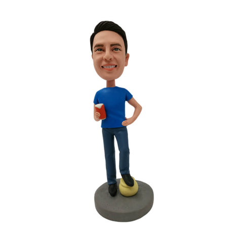 Beer man bobblehead